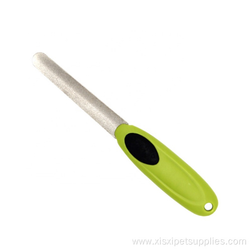 Factory Wholesale Custom Plastic Handle Pet Nail File